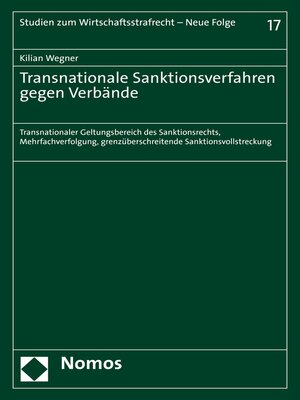 cover image of Transnationale Sanktionsverfahren gegen Verbände